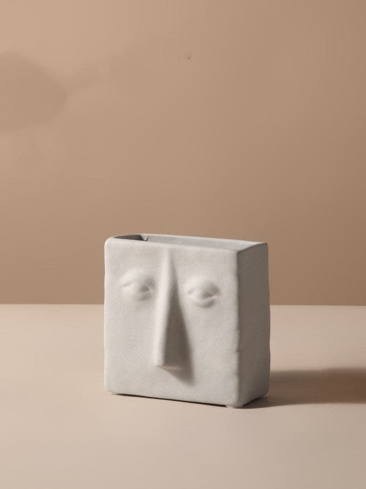 Nordic Creative Ceramic Face Vase