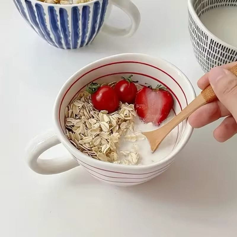 Hand Painted Ceramic Mugs-Artisanal Elegance!