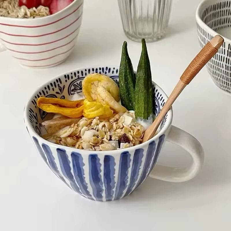 Hand Painted Ceramic Mugs-Artisanal Elegance!