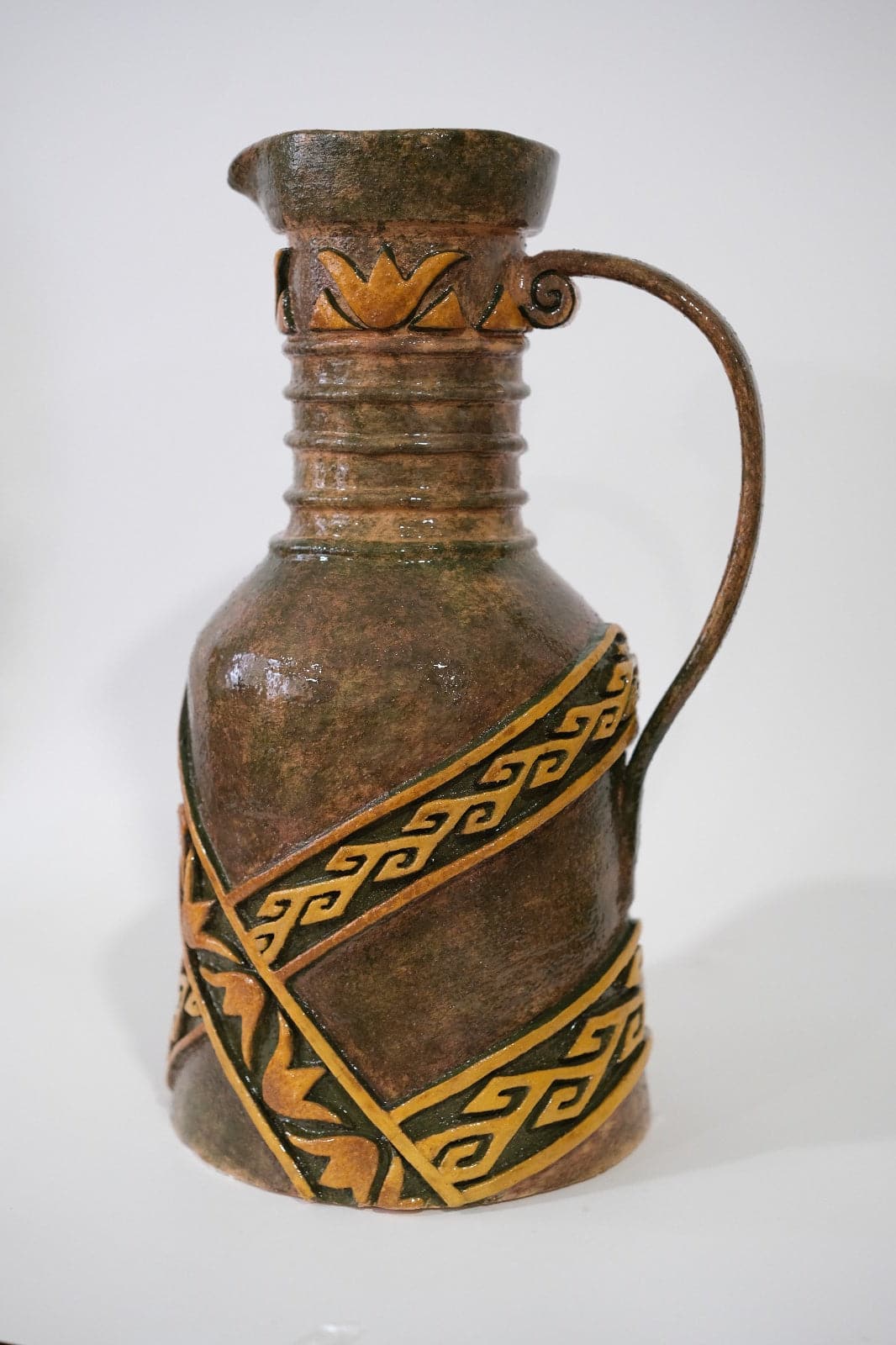 Handmade Ceramic Jug ("Seramik Güğüm") - Artisanal Turkish Craft