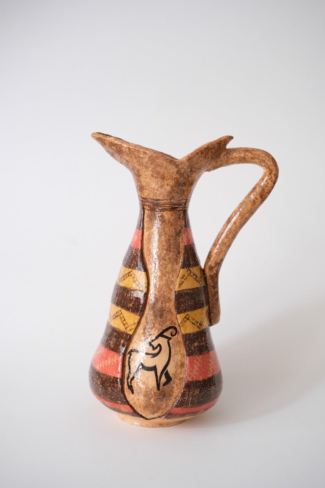 Handmade Ceramic Pitcher ("Seramik Sürahi") - Artisanal Turkish Craft