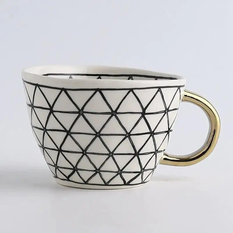 Artisanal Elegance: Hand - Painted Ceramic Mugs - The UNIX