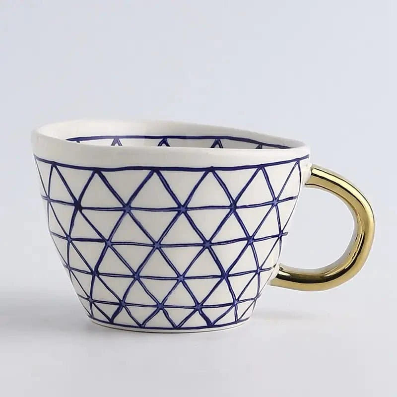 Artisanal Elegance: Hand - Painted Ceramic Mugs - The UNIX