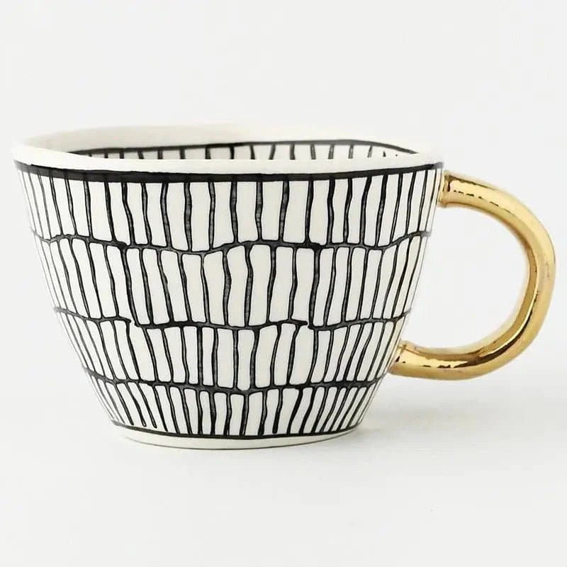 Artisanal Elegance: Hand - Painted Ceramic Mugs - The UNIX