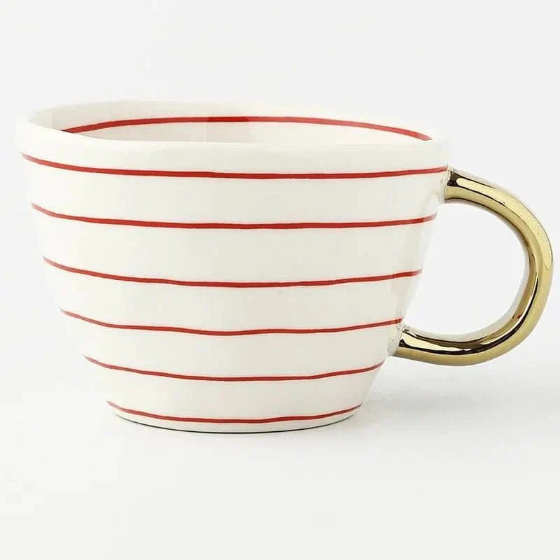 Artisanal Elegance: Hand - Painted Ceramic Mugs - The UNIX