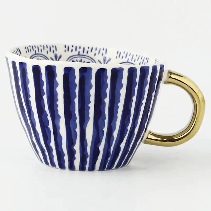 Artisanal Elegance: Hand - Painted Ceramic Mugs - The UNIX