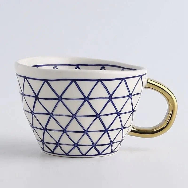 Artisanal Elegance: Hand - Painted Ceramic Mugs - The UNIX