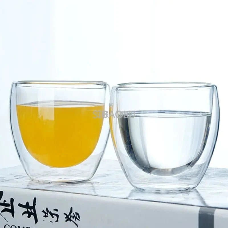 Heat Resistant Double Wall Glass Cup - The UNIX