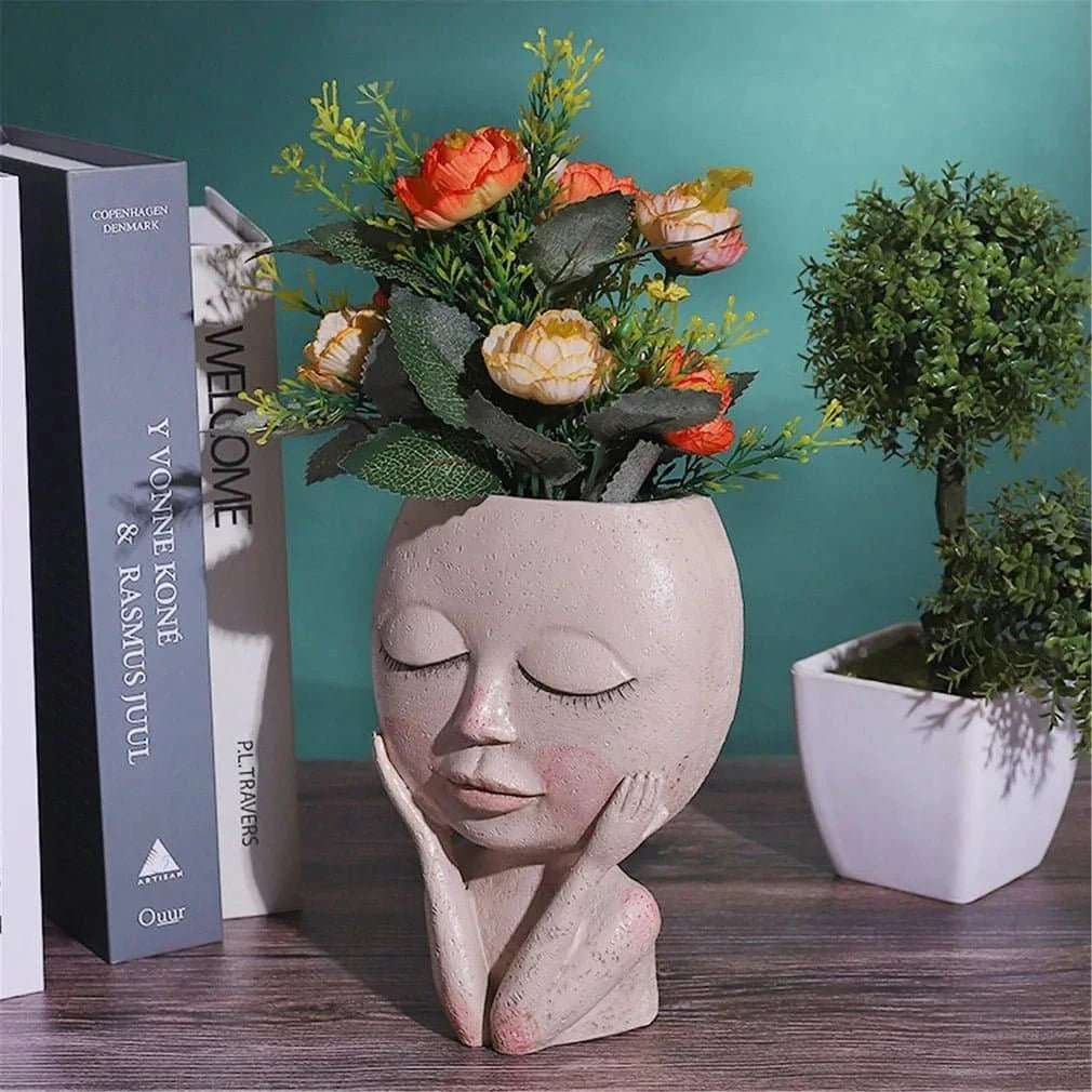 Humanoid Resin Plant Vase - The UNIX