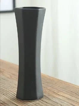 Japanese - Style Black Ceramic Glaze Vase for Timeless Elegance - The UNIX