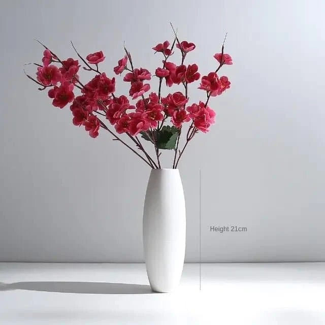 Modern Minimalist White Hemp Rope Ceramic Vase - The UNIX