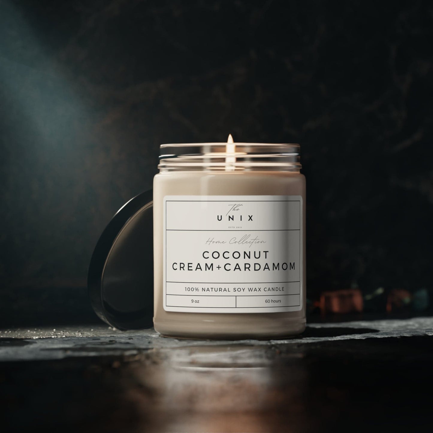 UNIX Aromatherapy Soy Candle - 9oz | 100% Natural Soy Wax with Cotton Wick | Up to 60 Hours Burn Time | Available in 5 Luxurious Scents - The UNIX