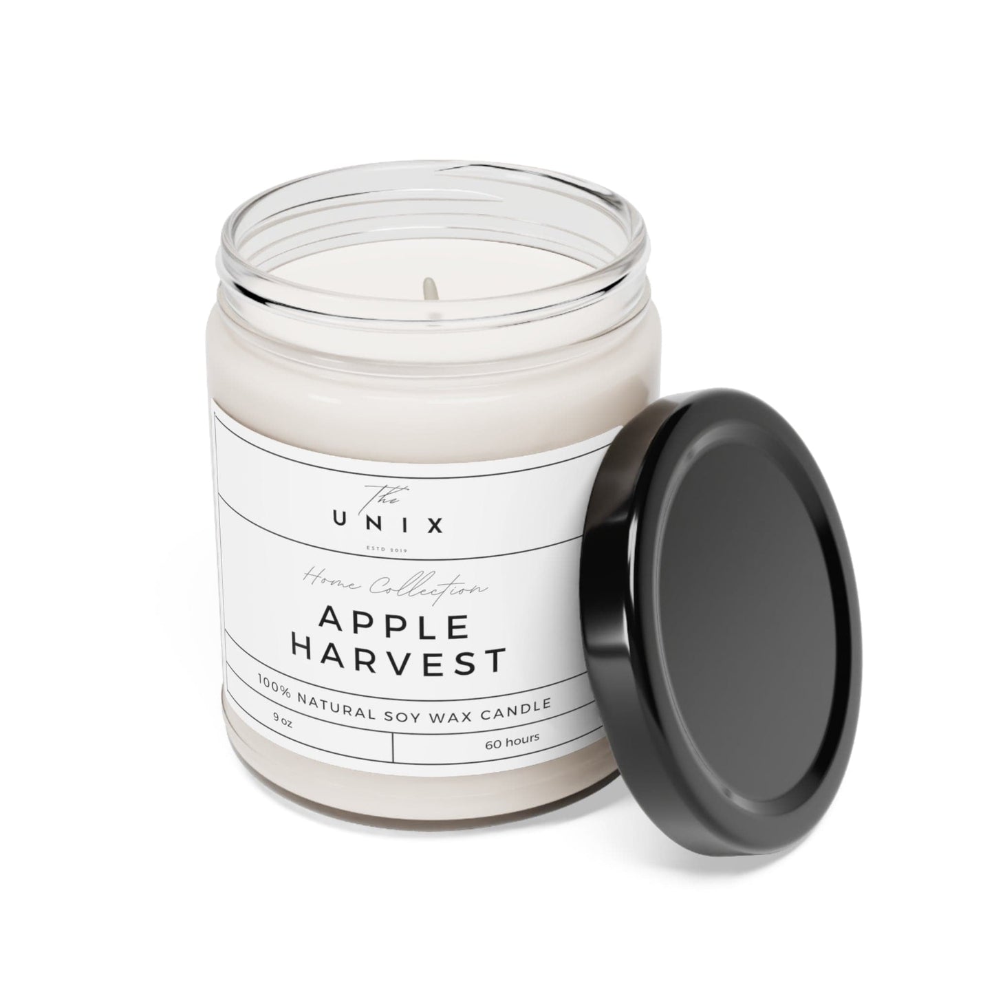 UNIX Aromatherapy Soy Candle - 9oz | 100% Natural Soy Wax with Cotton Wick | Up to 60 Hours Burn Time | Available in 5 Luxurious Scents - The UNIX