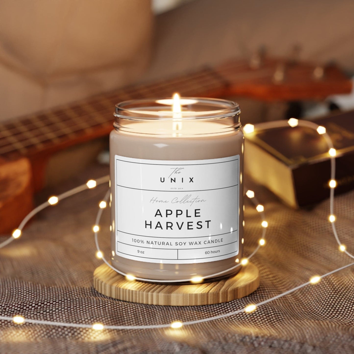 UNIX Aromatherapy Soy Candle - 9oz | 100% Natural Soy Wax with Cotton Wick | Up to 60 Hours Burn Time | Available in 5 Luxurious Scents - The UNIX