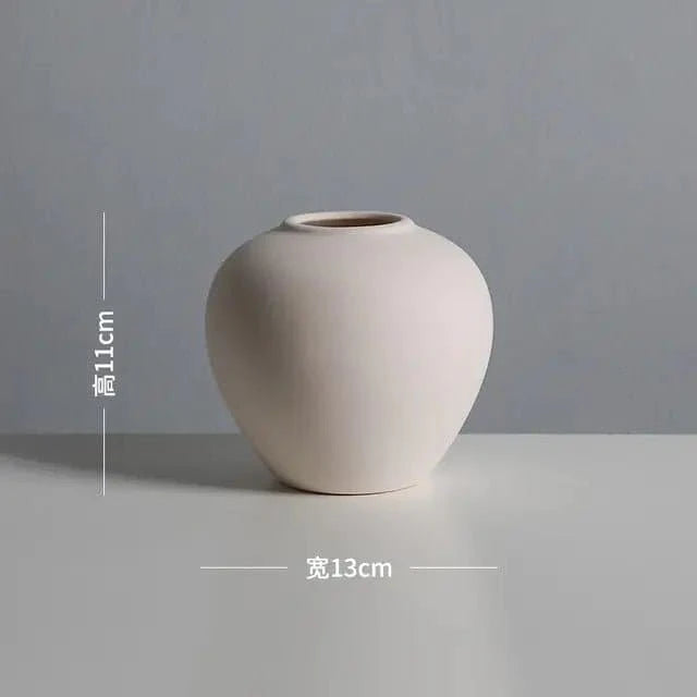 White Minimalist Ceramic Vase: A Modern Masterpiece - The UNIX