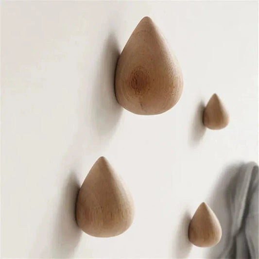 Wooden Water Drop Wall Hook - The UNIX