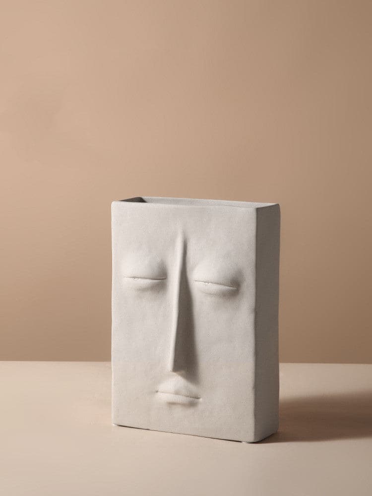 Nordic Creative Ceramic Face Vase