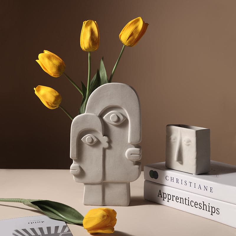 Nordic Creative Ceramic Face Vase