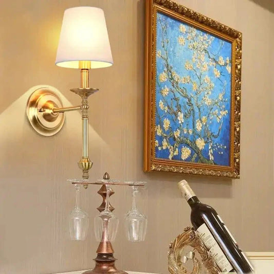 Elegant Classic Wall Light - Vintage Brass Finish with Modern Aesthetics - The UNIX