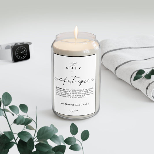 Serenity Blossom Scented Candle | Natural Soy Wax Blend with Cotton Wick | 70 - 80 Hours | Eco - Friendly | 13.75oz - The UNIX