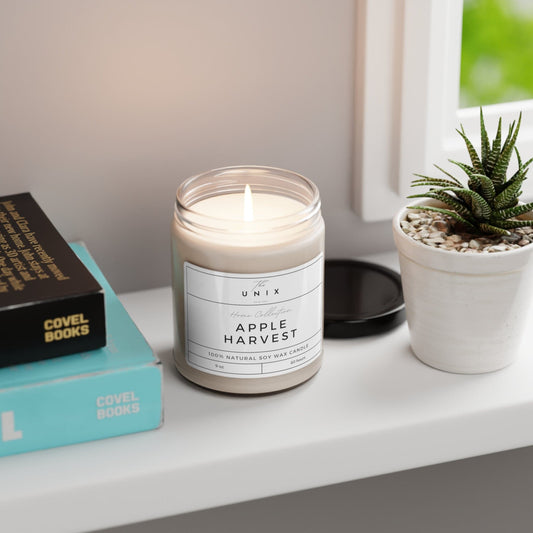 UNIX Aromatherapy Soy Candle - 9oz | 100% Natural Soy Wax with Cotton Wick | Up to 60 Hours Burn Time | Available in 5 Luxurious Scents - The UNIX