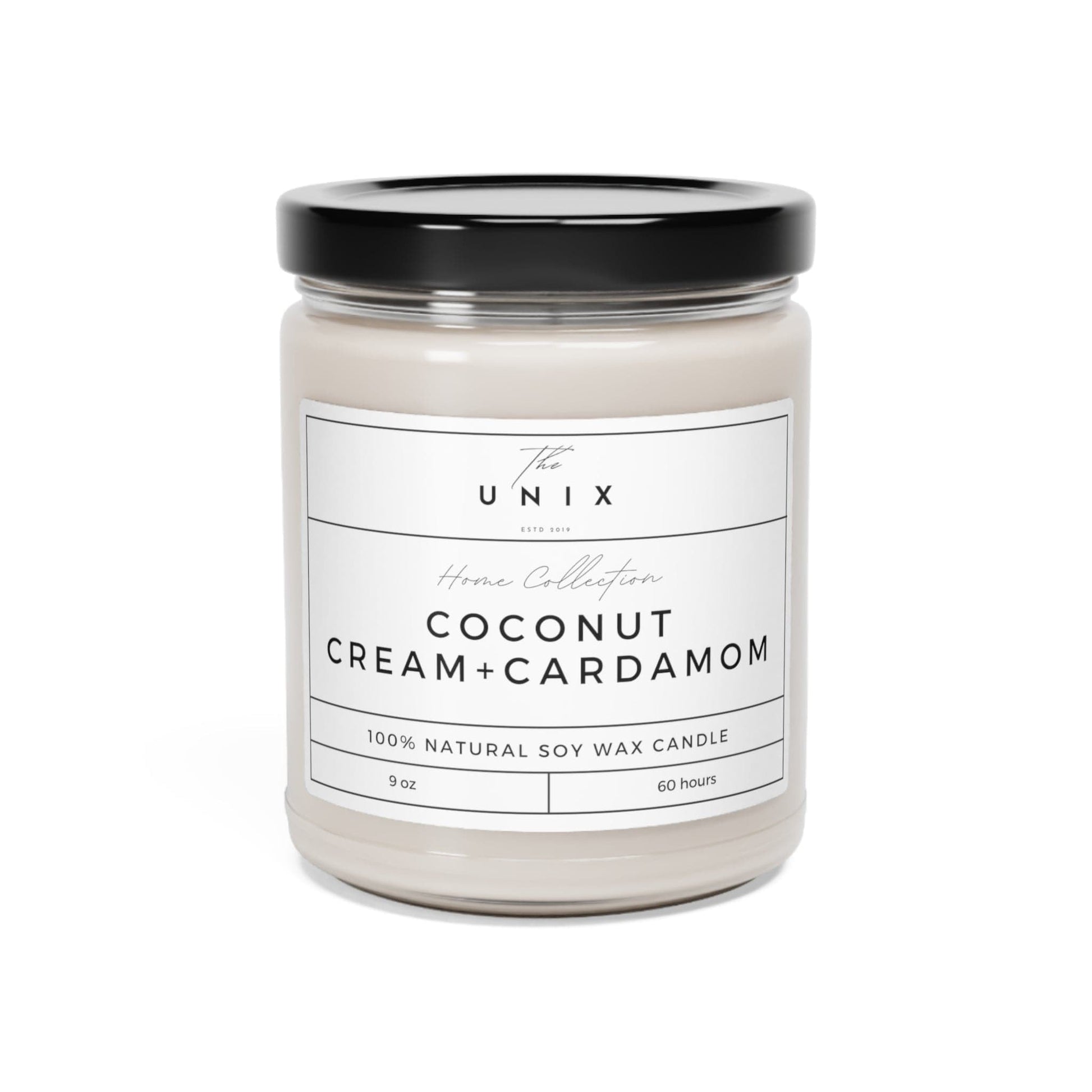 UNIX Aromatherapy Soy Candle - 9oz | 100% Natural Soy Wax with Cotton Wick | Up to 60 Hours Burn Time | Available in 5 Luxurious Scents - The UNIX